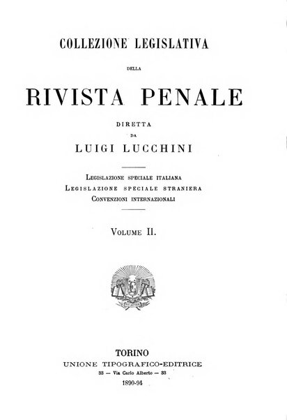 Rivista penale di dottrina, legislazione e giurisprudenza