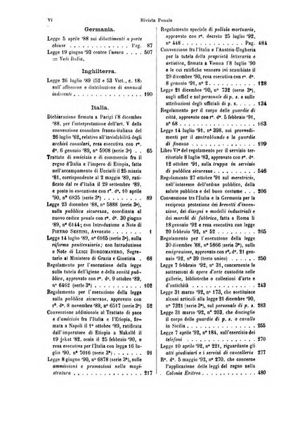 Rivista penale di dottrina, legislazione e giurisprudenza