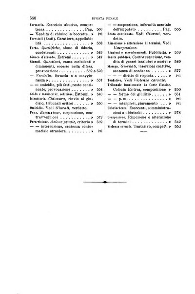 Rivista penale di dottrina, legislazione e giurisprudenza