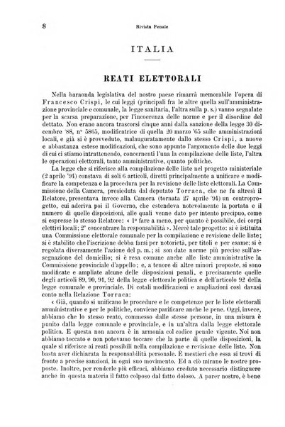 Rivista penale di dottrina, legislazione e giurisprudenza