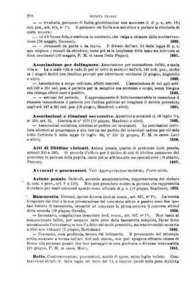 Rivista penale di dottrina, legislazione e giurisprudenza