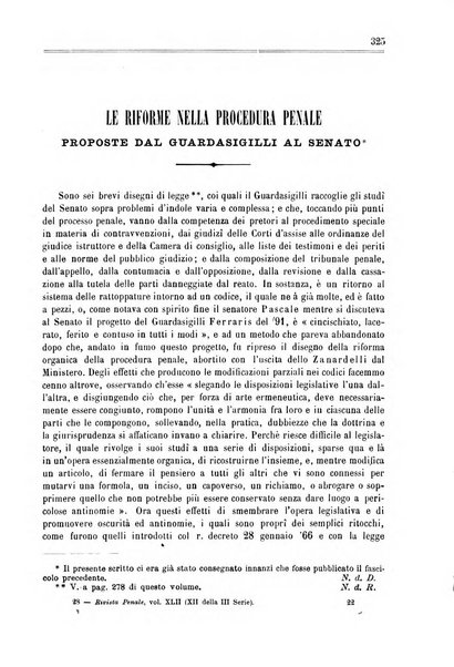 Rivista penale di dottrina, legislazione e giurisprudenza