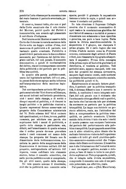 Rivista penale di dottrina, legislazione e giurisprudenza