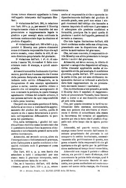 Rivista penale di dottrina, legislazione e giurisprudenza