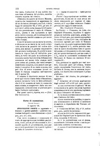 Rivista penale di dottrina, legislazione e giurisprudenza