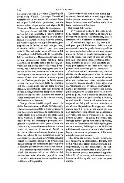 Rivista penale di dottrina, legislazione e giurisprudenza