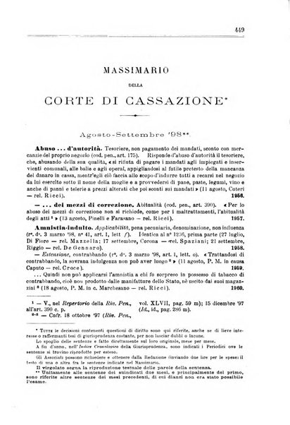 Rivista penale di dottrina, legislazione e giurisprudenza