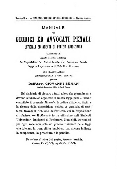 Rivista penale di dottrina, legislazione e giurisprudenza