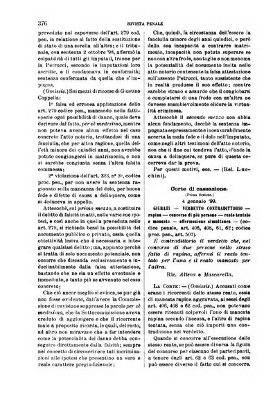 Rivista penale di dottrina, legislazione e giurisprudenza