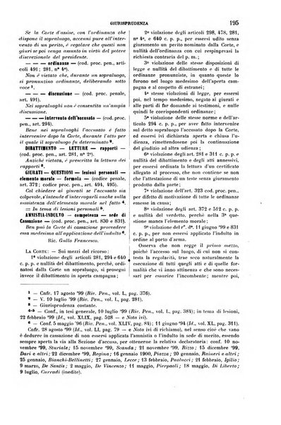 Rivista penale di dottrina, legislazione e giurisprudenza