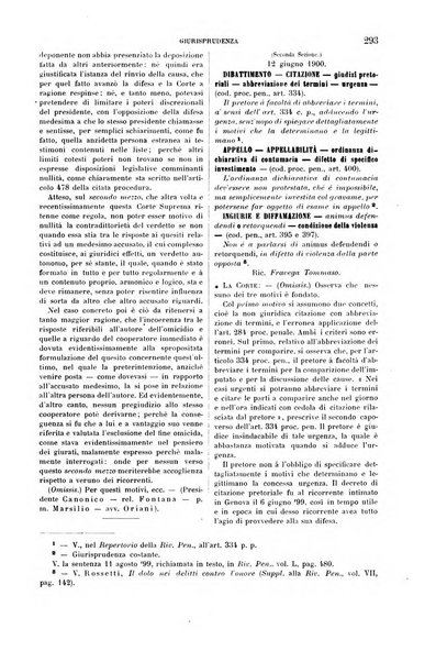 Rivista penale di dottrina, legislazione e giurisprudenza