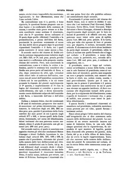 Rivista penale di dottrina, legislazione e giurisprudenza