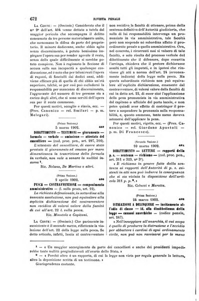 Rivista penale di dottrina, legislazione e giurisprudenza