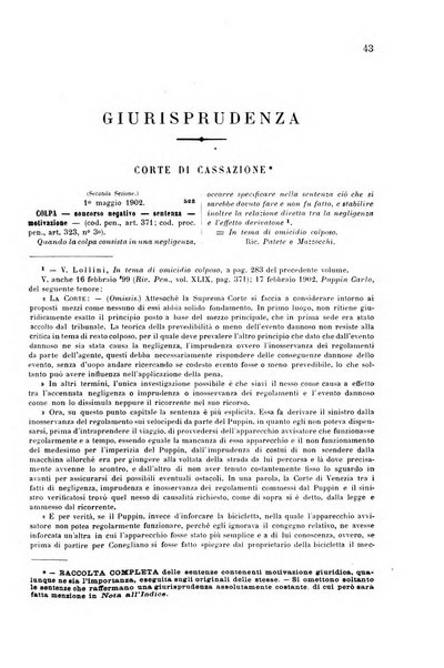 Rivista penale di dottrina, legislazione e giurisprudenza