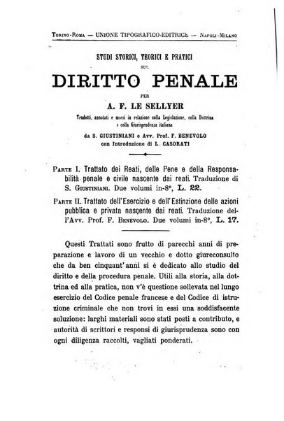 Rivista penale di dottrina, legislazione e giurisprudenza