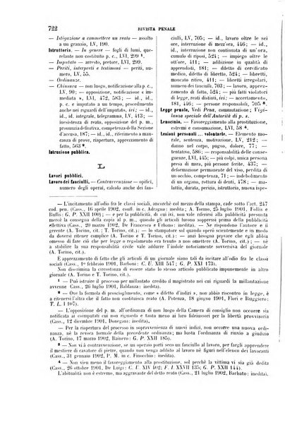 Rivista penale di dottrina, legislazione e giurisprudenza