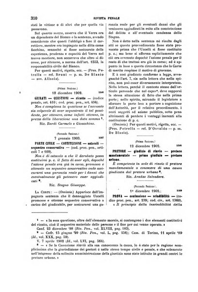 Rivista penale di dottrina, legislazione e giurisprudenza