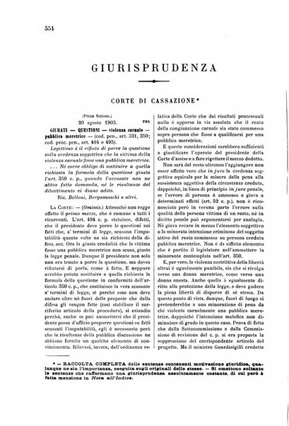 Rivista penale di dottrina, legislazione e giurisprudenza