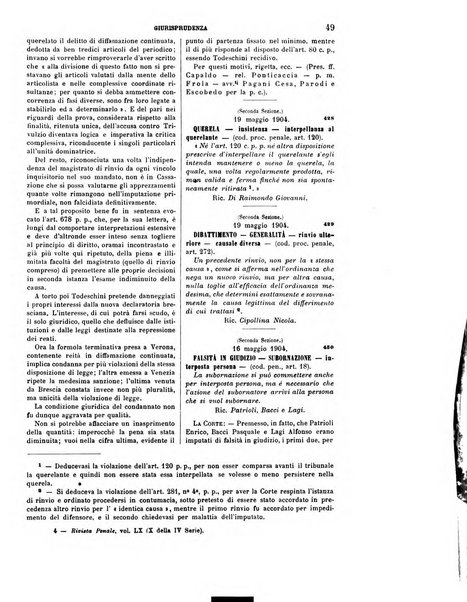 Rivista penale di dottrina, legislazione e giurisprudenza