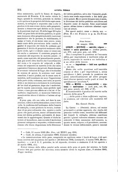 Rivista penale di dottrina, legislazione e giurisprudenza