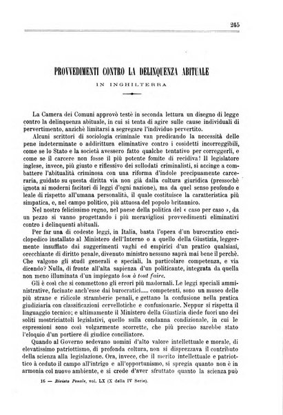 Rivista penale di dottrina, legislazione e giurisprudenza