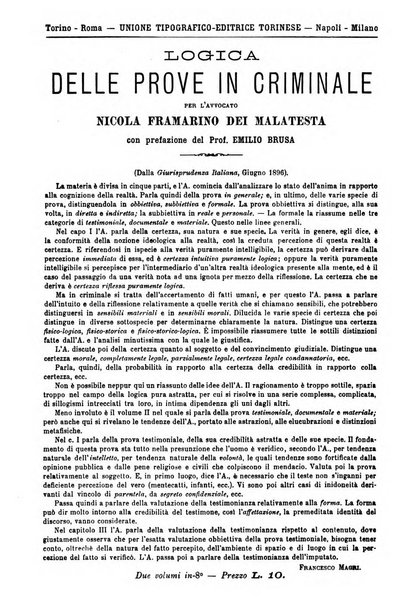 Rivista penale di dottrina, legislazione e giurisprudenza