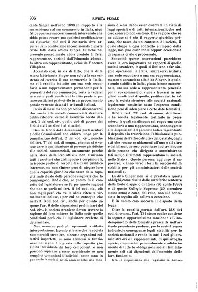 Rivista penale di dottrina, legislazione e giurisprudenza