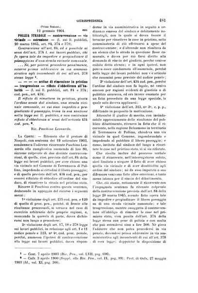 Rivista penale di dottrina, legislazione e giurisprudenza