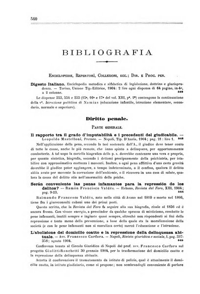 Rivista penale di dottrina, legislazione e giurisprudenza