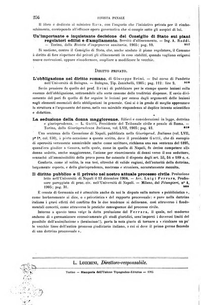 Rivista penale di dottrina, legislazione e giurisprudenza