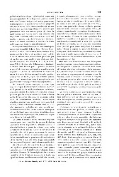 Rivista penale di dottrina, legislazione e giurisprudenza