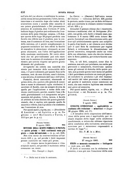 Rivista penale di dottrina, legislazione e giurisprudenza