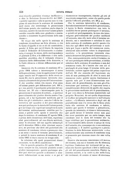 Rivista penale di dottrina, legislazione e giurisprudenza