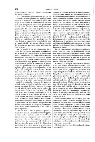 Rivista penale di dottrina, legislazione e giurisprudenza