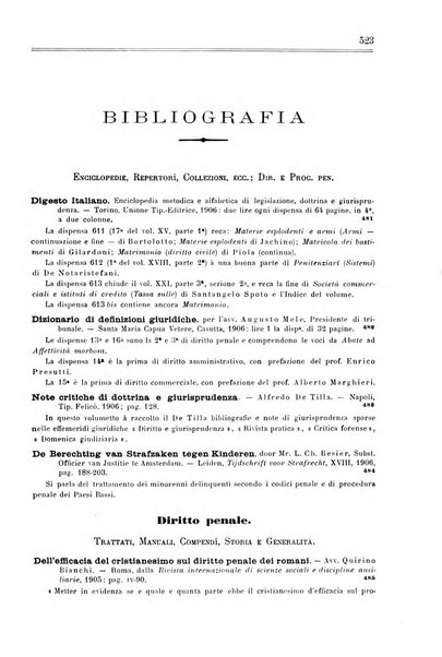 Rivista penale di dottrina, legislazione e giurisprudenza