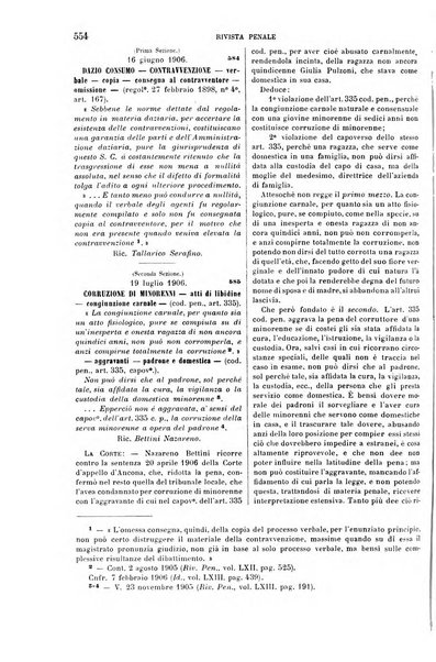 Rivista penale di dottrina, legislazione e giurisprudenza