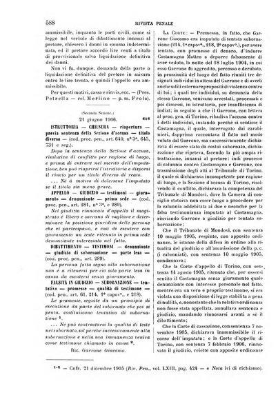 Rivista penale di dottrina, legislazione e giurisprudenza