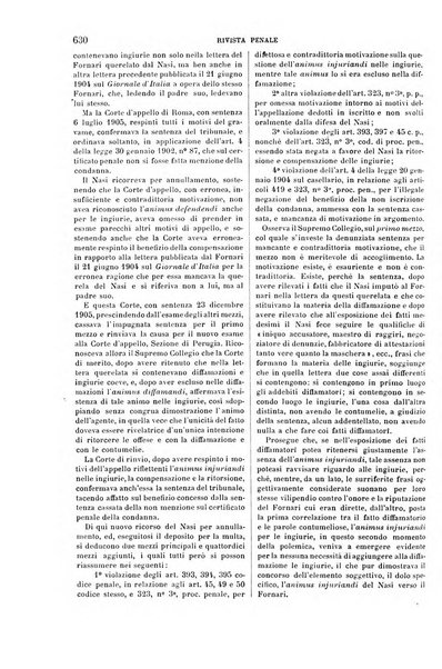 Rivista penale di dottrina, legislazione e giurisprudenza