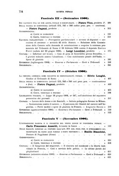 Rivista penale di dottrina, legislazione e giurisprudenza