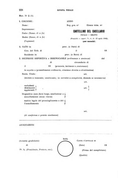 Rivista penale di dottrina, legislazione e giurisprudenza