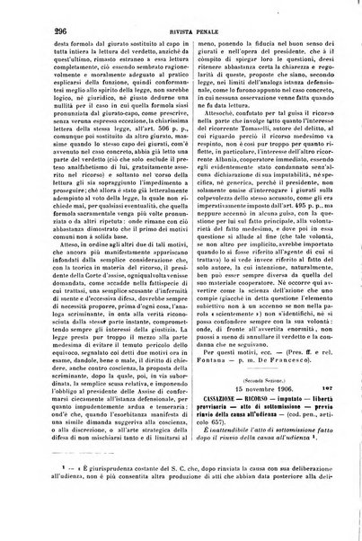 Rivista penale di dottrina, legislazione e giurisprudenza