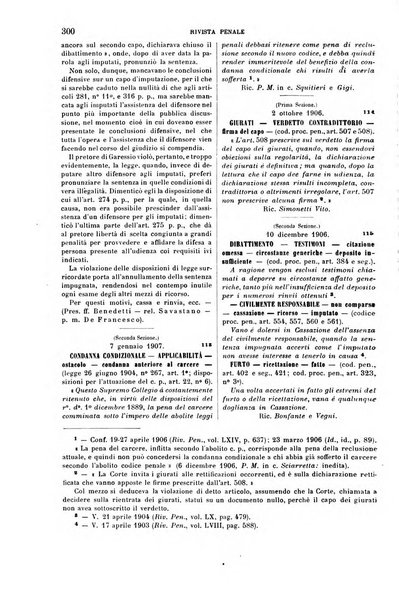 Rivista penale di dottrina, legislazione e giurisprudenza