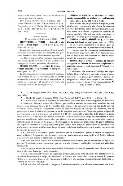 Rivista penale di dottrina, legislazione e giurisprudenza