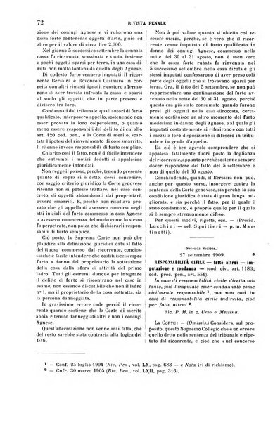 Rivista penale di dottrina, legislazione e giurisprudenza