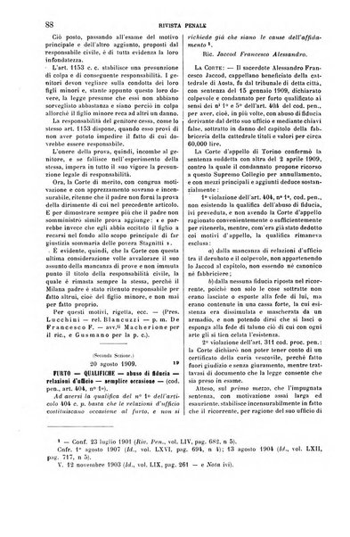 Rivista penale di dottrina, legislazione e giurisprudenza