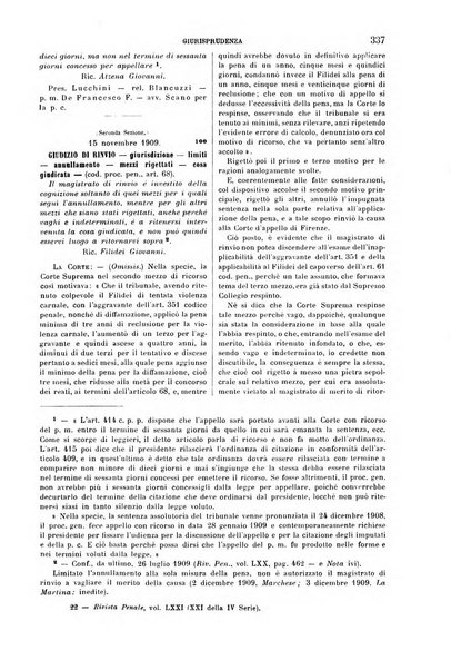 Rivista penale di dottrina, legislazione e giurisprudenza