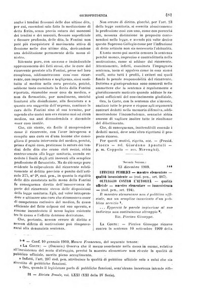 Rivista penale di dottrina, legislazione e giurisprudenza