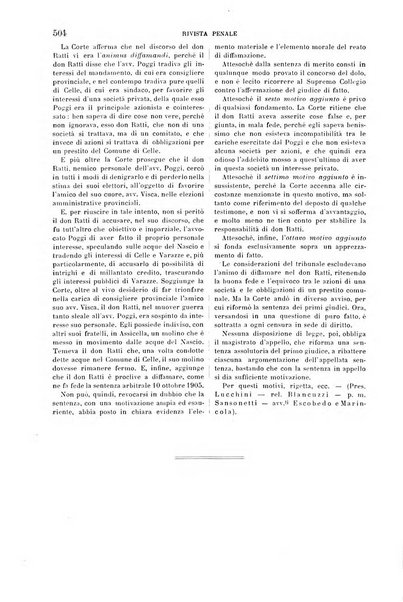 Rivista penale di dottrina, legislazione e giurisprudenza