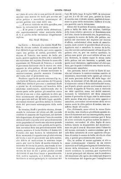 Rivista penale di dottrina, legislazione e giurisprudenza