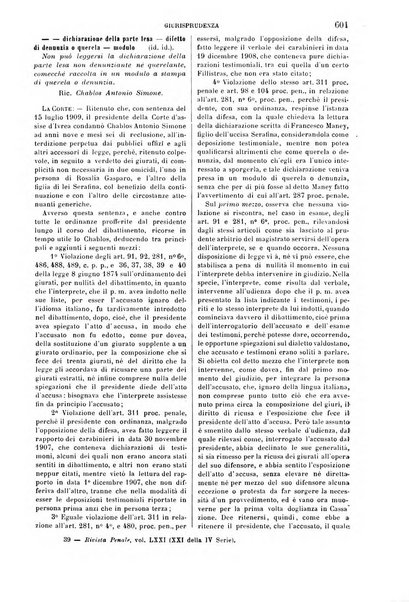 Rivista penale di dottrina, legislazione e giurisprudenza